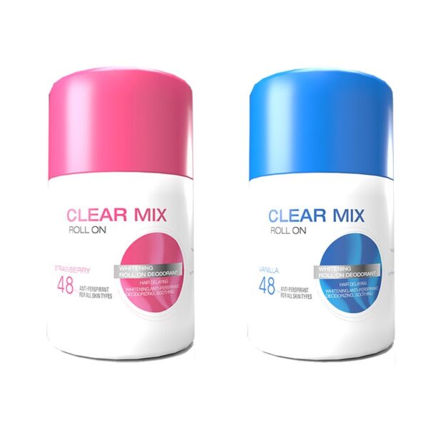 Clear mix roll on 50 ml (strawberry) + Clear mix roll on 50 ml (vanilla)